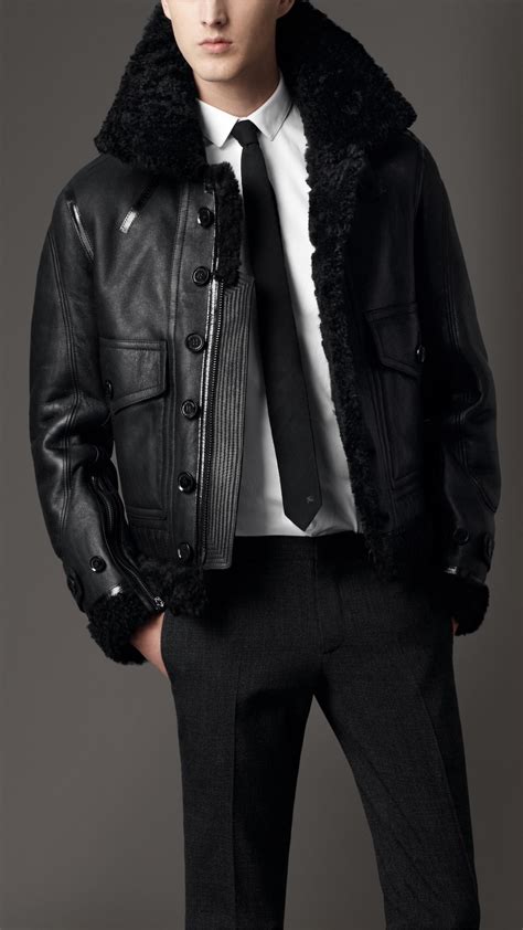 burberry black shearling cara|burberry her men's clothing.